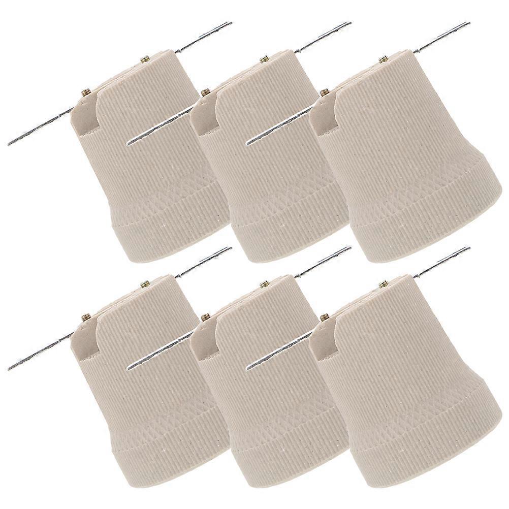 Candelabra Socket Replacement Ceramic Lamp Holder for Light Bulb Socket 30Pcs