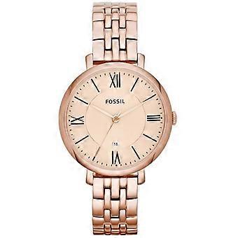 Uhr – FOSSIL – ES3435 Jacqueline – Edelstahl – Roségoldenes Zifferblatt – Mineralglas