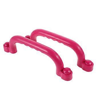Safety Handles Playground Hand Grips for Kids 4Pairs Pink Plastic Material