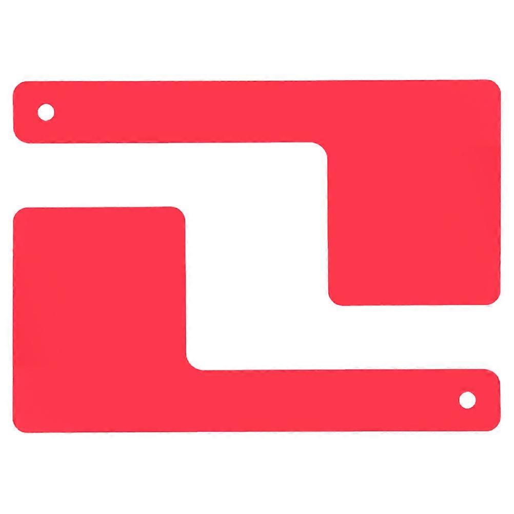 Acrylic Mailbox Flag Red Universal Replacement for Mailbox Use 2Pcs Set