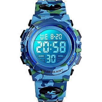 Montre numérique pour enfants, garçons, sports de plein air, étanche à 50 m, montre pour filles, avec alarme