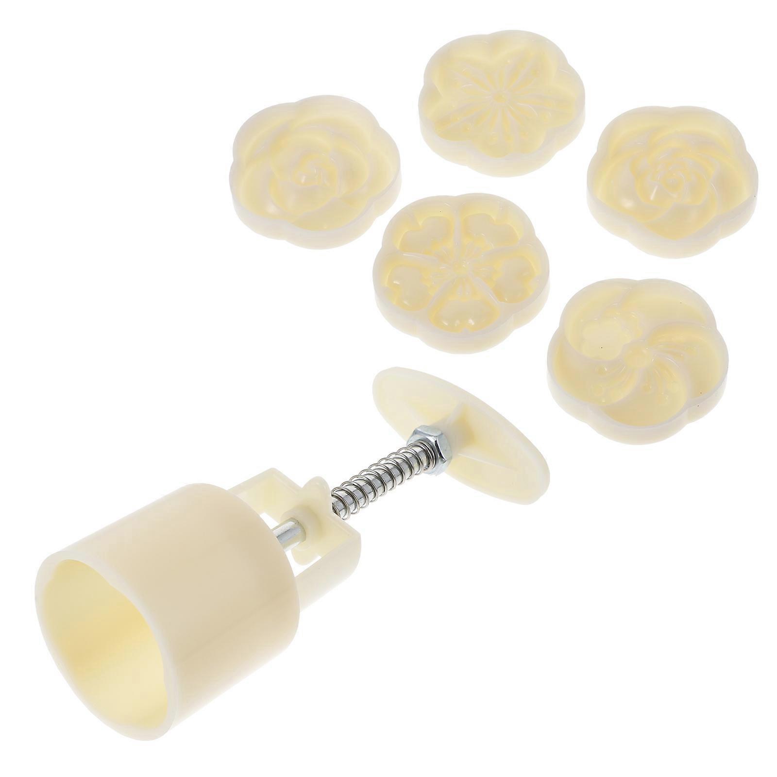 Hand Pressed Mooncake Molds for Baking 1Set Plastic Kitchen Baking Tools