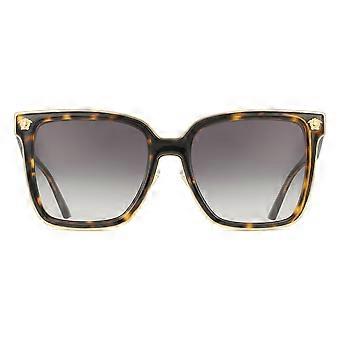 Versace VE2278D Asian Fit 108/8G Full Rim Tortoise Women Square Sunglasses UV3 Original