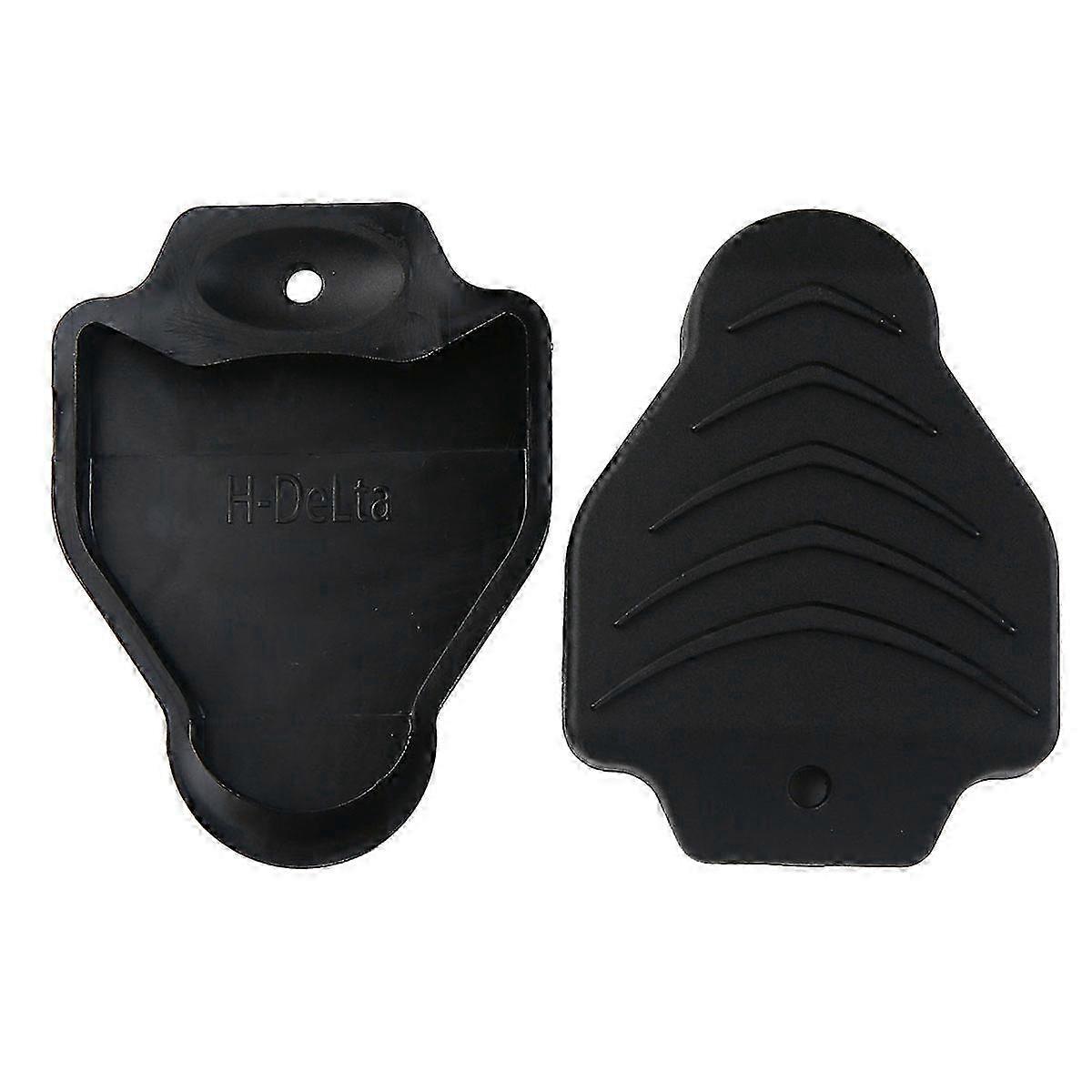 1 Pair Cleat Covers Convenient Shoe Clipless Protector compatible with Look Delta (Black)
