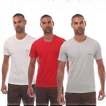 Hugo Mens Contrast Logo T-Shirt (Pack of 3)