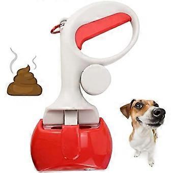 YOITEA Pet Pooper Scooper Handheld - Dog Poop Scoop Puppy Waste Scooper with Poop Bags Pick Picker Sanitary Removal Dispenser Outdoor Cleaner