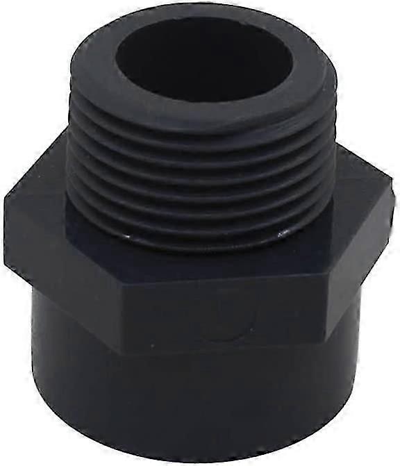 2pcs PVC threaded end male,DN20(Internal diameter 25mm - 3/4" thread)