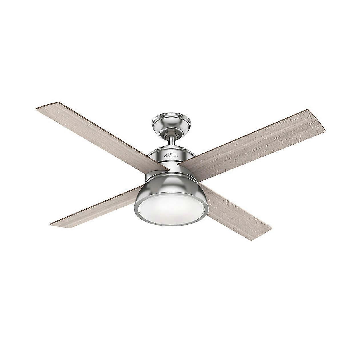 Ceiling fan Loki Nickel with light and remote