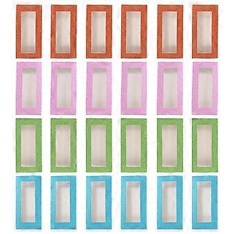 Eyelash Case for Storage 24Pcs Empty Lash Container Paper Material