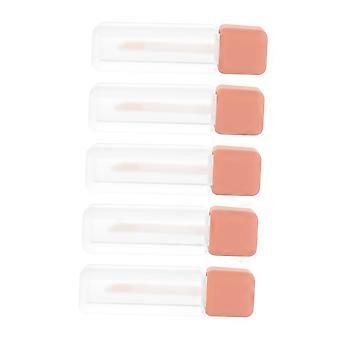 5pcs Refillable Lip Gloss Tubes with Brush Applicator, Travel-Friendly Mini Containers 0.04oz