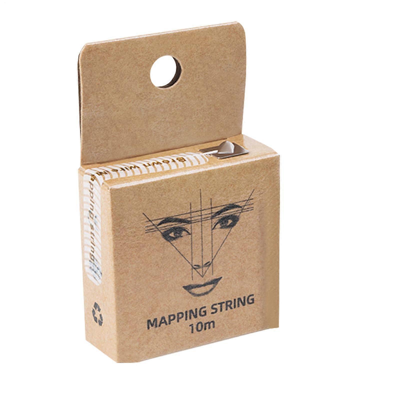 Eyebrow Mapping String with Smudge Resistant Marks for Professional Brow Shaping and Easy Cleanup