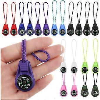 Mini boussoles en paracorde, boussoles de survie pour la randonnée enfant, boussoles porte-clés outdoor en gros, diamètre 20 mm, dragonne 70 mm