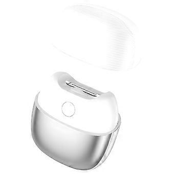 Quiet Unguis Mill with Security Features for Sensitive Users Including Dirt Complimentary Structure LED Light Rechargeable Long Execution  Silver