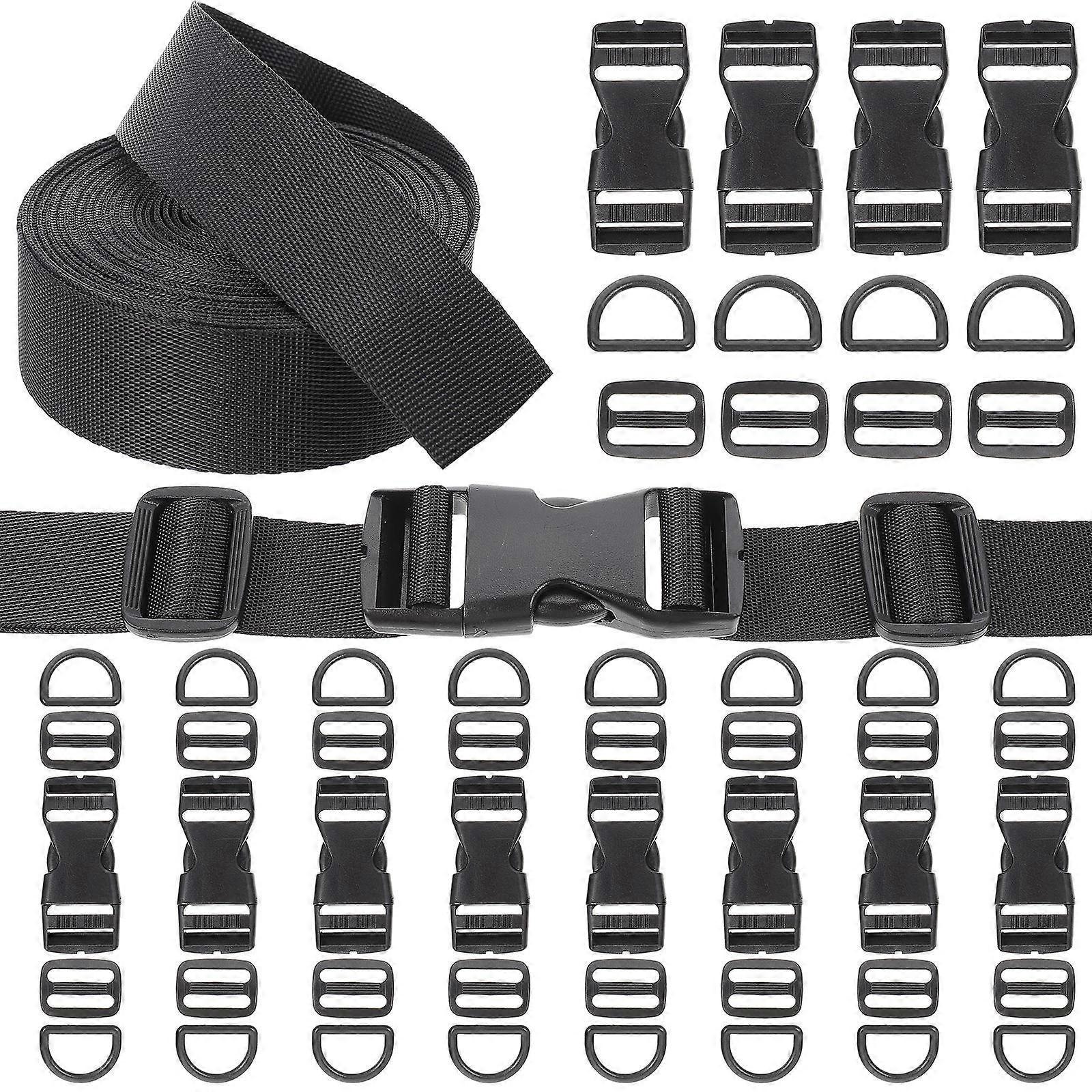 Bag Accessories Adjustable Quick Side Release Buckles for 1Set Nylon Strap Kit