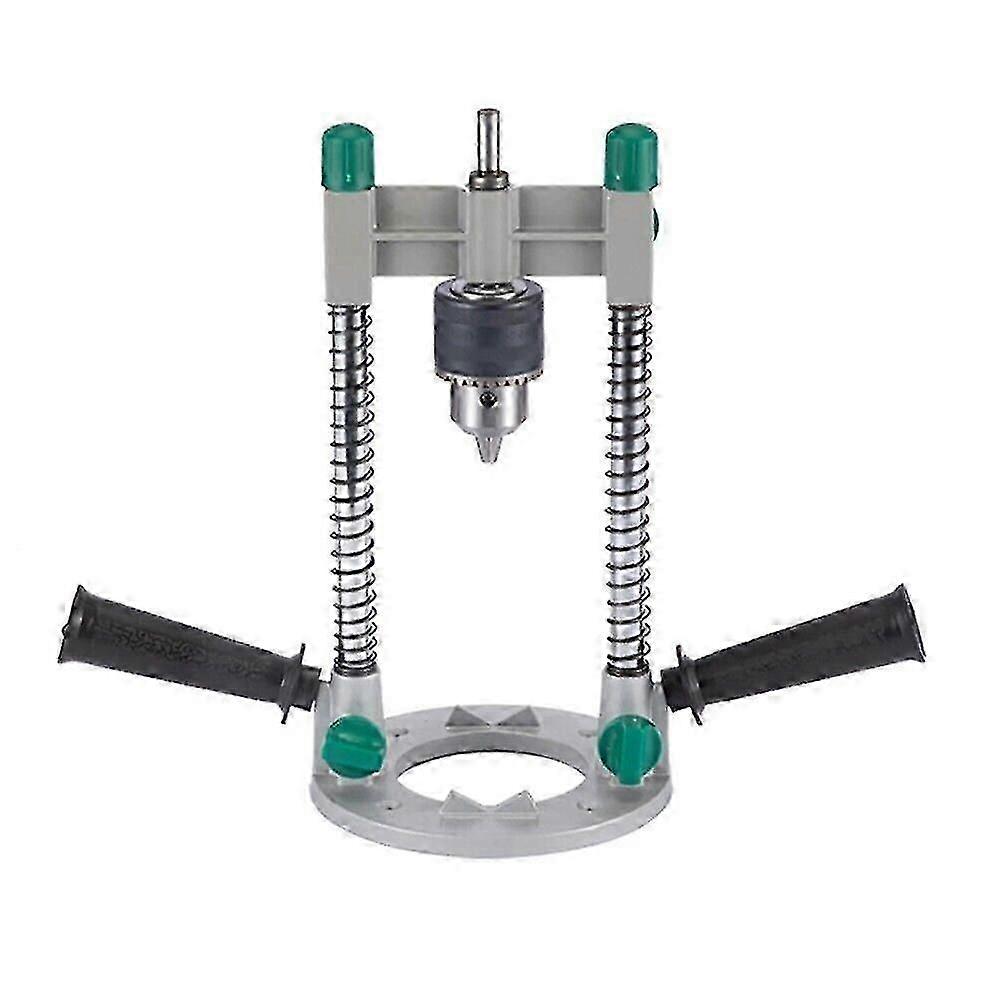 Power Tool Drilling Guide Adjustable Angle Drill Guide Pipe Drill Holder,(silver)(1pcs)