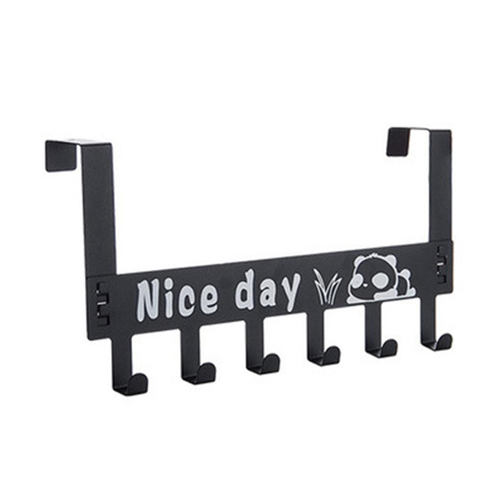 Door Coat Hook With 6 Clothes Hooks
