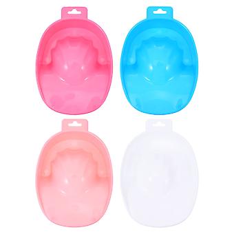 Nail Art Polish Bowl Manicure Soaking Bowl for Nail Art Polishing 4Pcs