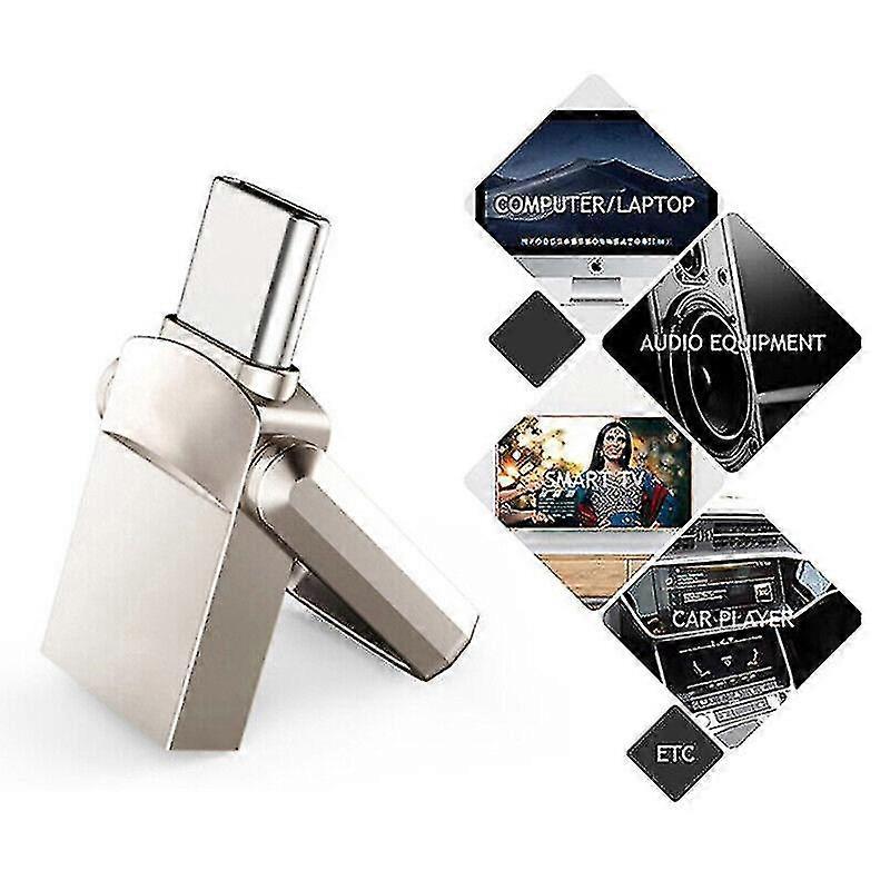 1TB 2TB Type C USB 3.0 Flash Drive