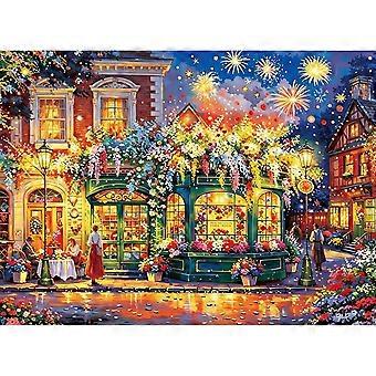 Romantisches Blumenladen-Feuerwerks-Puzzle für Erwachsene DDA330