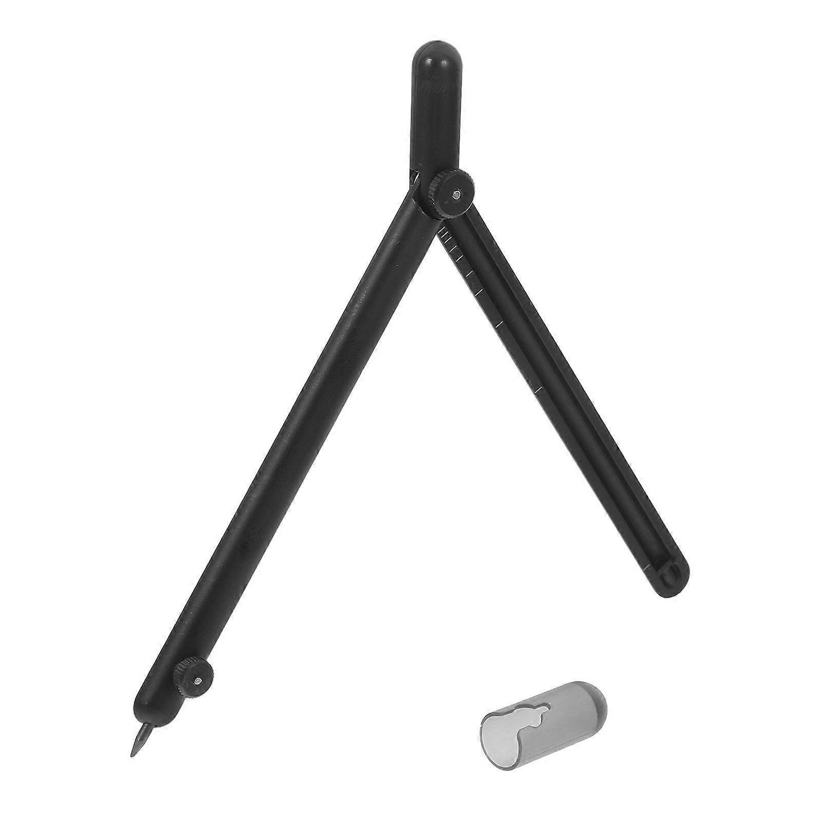 Precision Metal Compass for Drawing Circle Maker Tool Black