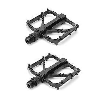 2pcs Bike Pedal 3 Bearings Aluminum Alloy Mountain Road Bicycle Pedals Platform for Riding Cycling Black