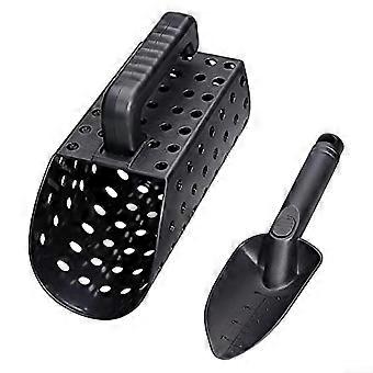 Beach Sand Scoop and Metal Detecting Shovel Set, Compact DualTool for Efficient Treasure Hunting