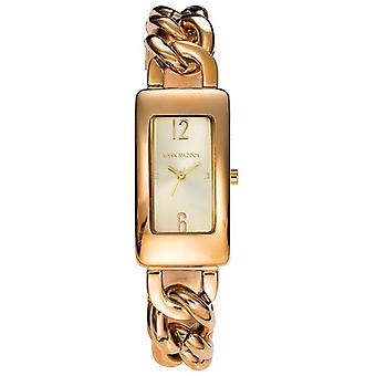Mark maddox Quartz Analog Women's Watch with Stainless Steel Bracelet Gold Plated MF2001-25