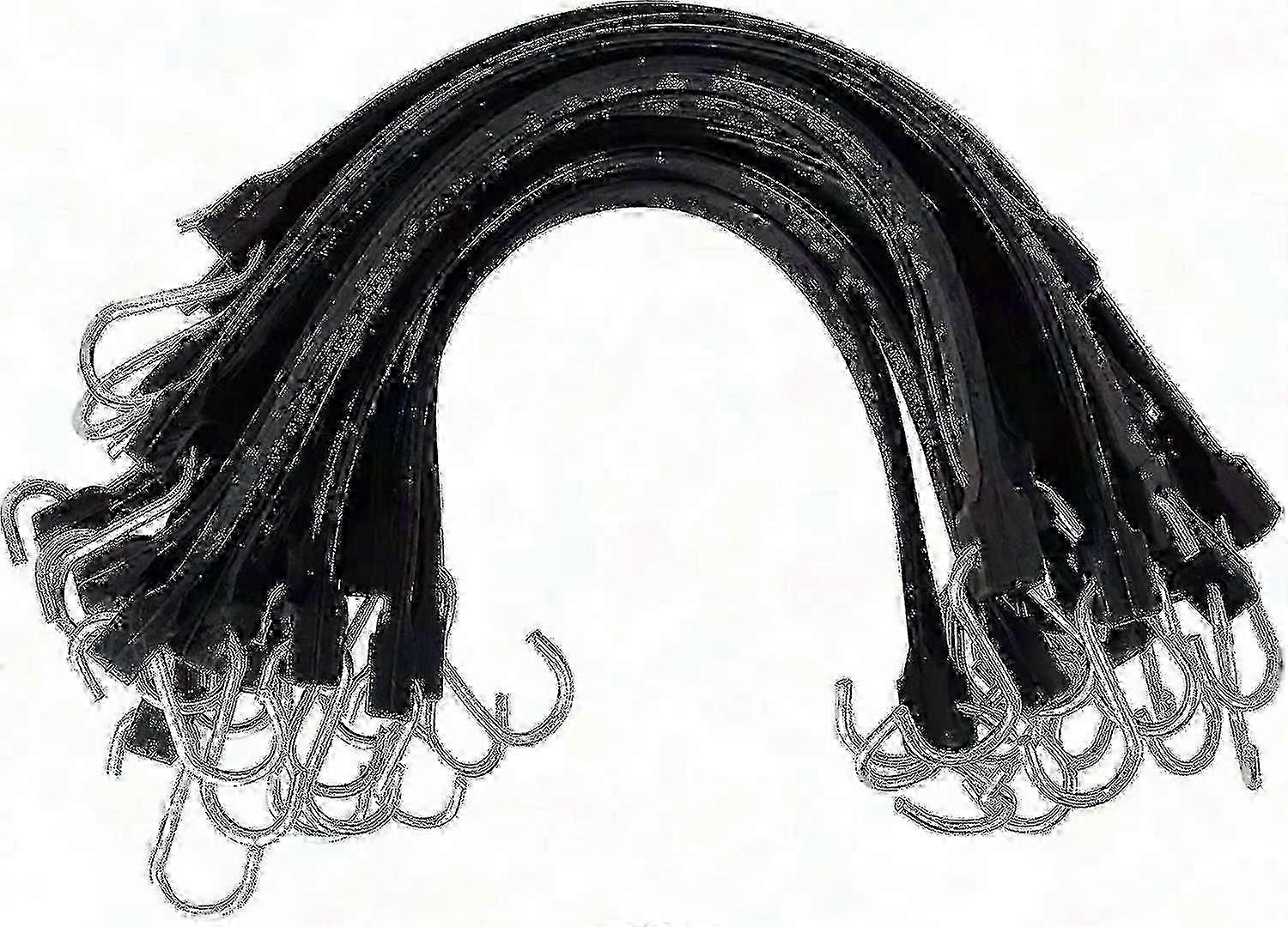 20 pack rubber tarp straps 15' adjustable with hooks