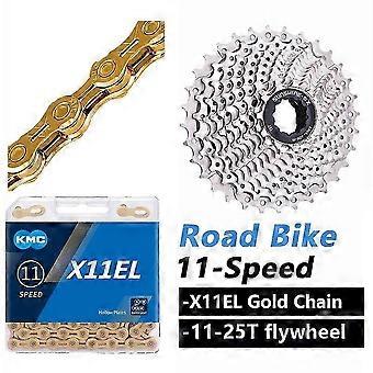 11 Speed Bike Chain and Cassette Set, Compatible with Road / MTB Bikes