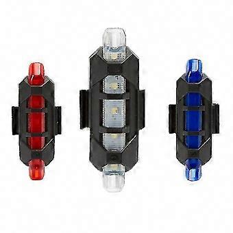Waterproof USB Rechargeable LED Bike Tail Light, Bright Safety Warning Light Compatible with Road Bikes & Mountain Bikes