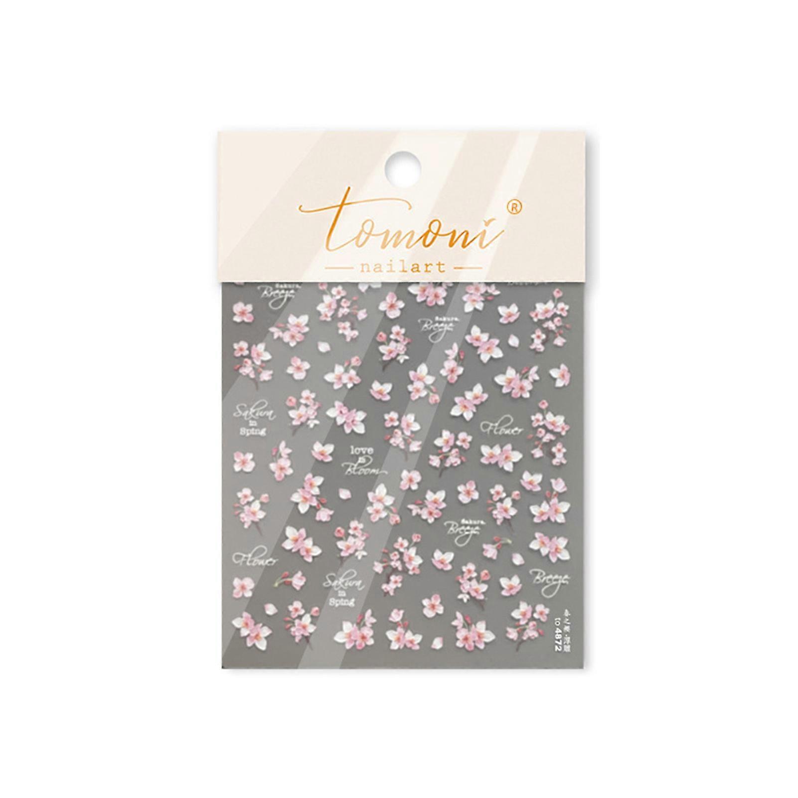 Soft Pink Embossed Nail Decals
