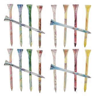 Assorted Color Wood Golf Tees for Golf Use 200Pcs Professional Set