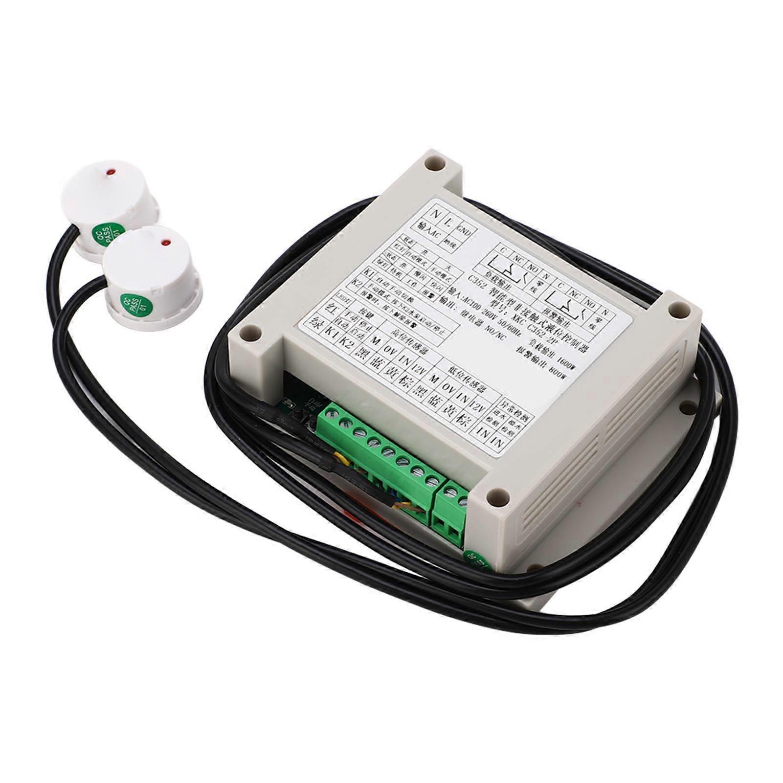 Non Contact Liquid Level Controller Sensitivity Adjustable Automatic Water Level Controller Sensor AC100‑260V