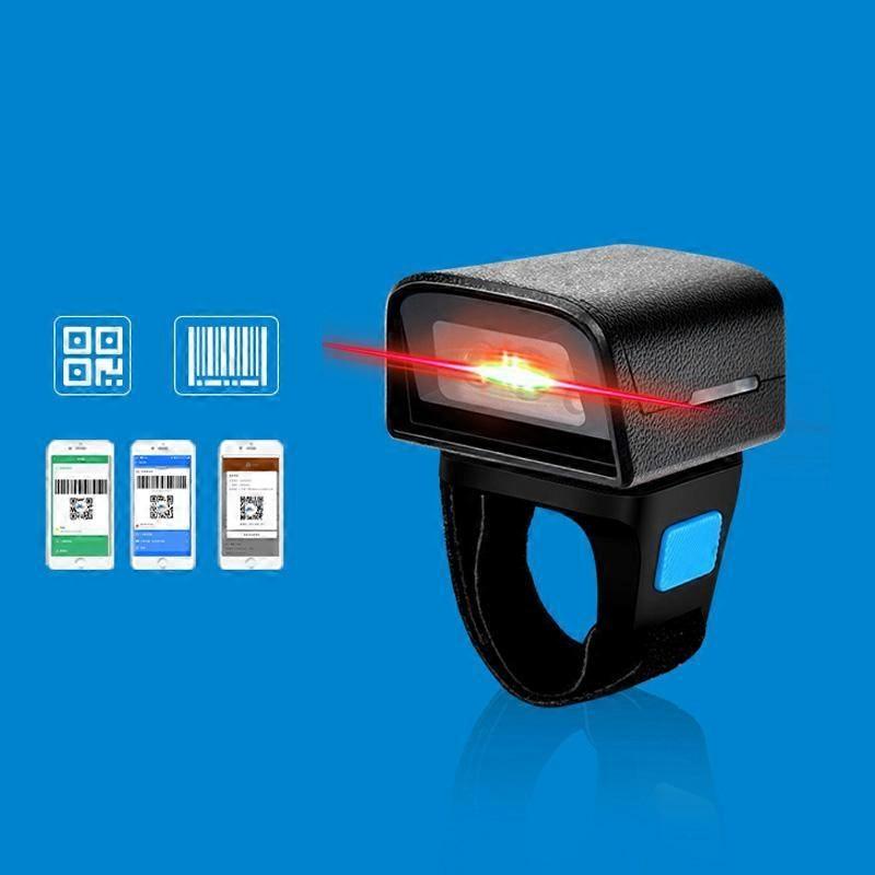 2D Ring Bluetooth Scanner Mini Wireless Barcode Scanner Z01D