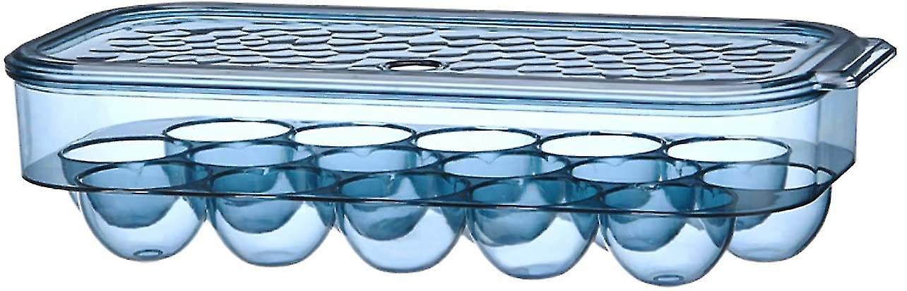 Roaring Hippo,egg Holder For Refrigerator,stackable Translucent Egg Tray For Refrigerator(4 Colors),can Hold 16 Egg Container For Refrigerator.