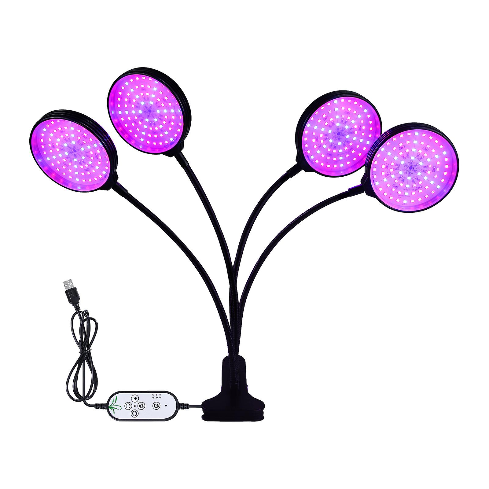 Led Grow Light With Blue Red Light Auto On/off 4/8/12h Timer