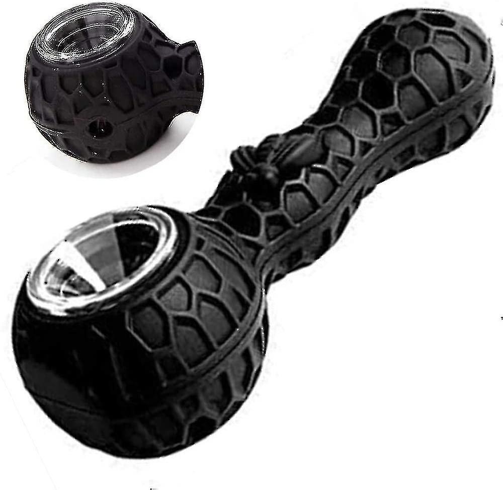 Portable Silicone Tube Unbreakable Silicone Straw-black