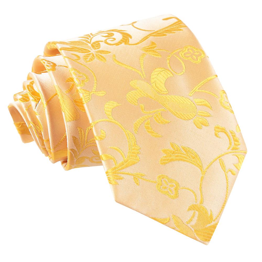 Gold Floral Tie