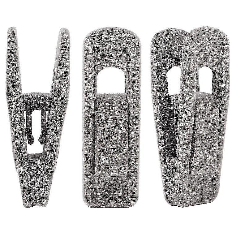 Flocking Clips Pack Of 20 Durable Unbreakable Material (grey)