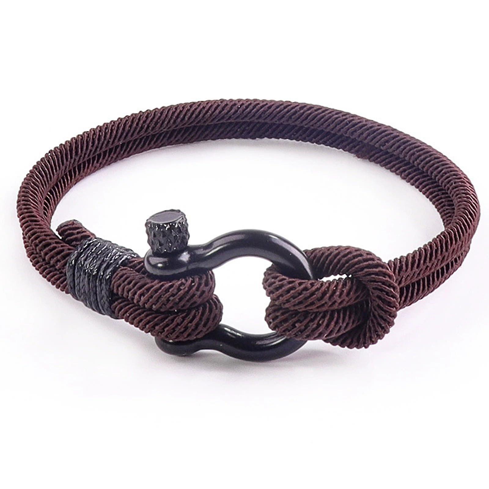 2023-A Mio Nipote Ti Amo Per Sempre Braccialetto Nautico Impermeabile Paracord Cuff Wristband Regali Di Compleanno Per Figlio Ragazzi-FG