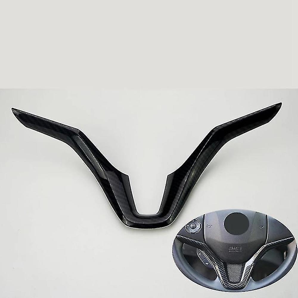 متوافق مع هوندا Vezel Hrv 2015-2017 غطاء عجلة القيادة السيارة ألياف الكربون