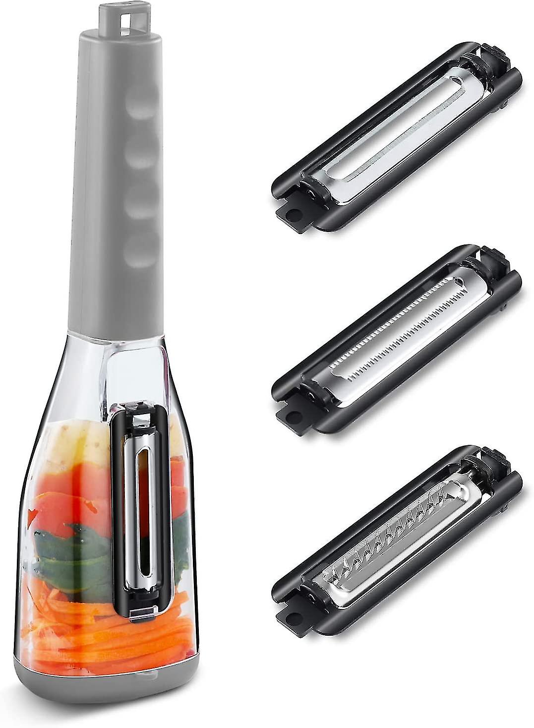 Peeler Slicer With 3 Interchangeable Blades