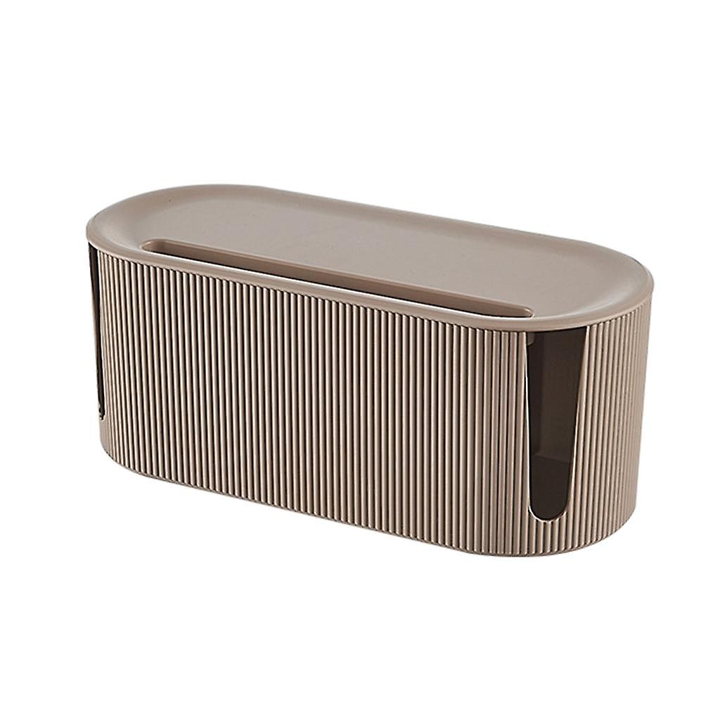 Cable Management Box Safety Dustproof with Cover for Plug Socket Desktop