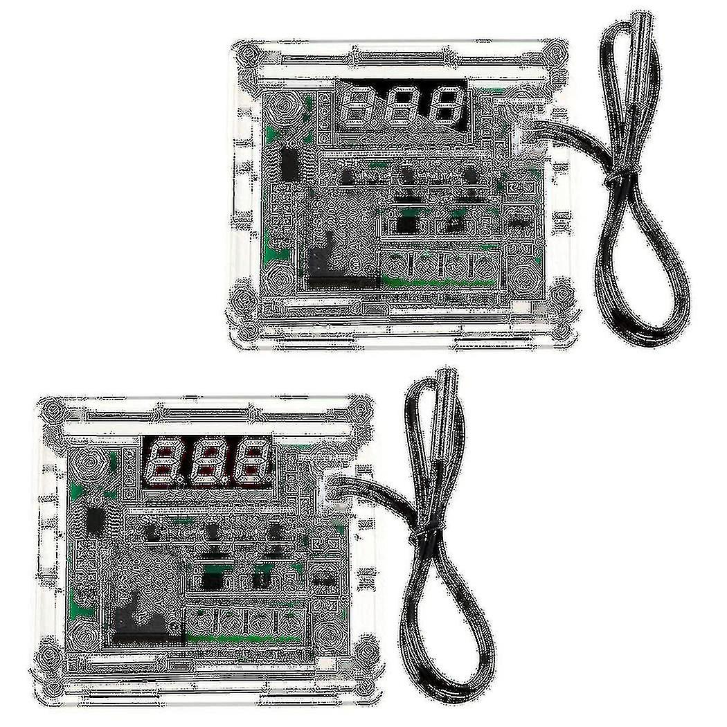 2pcs Xh-w120912v Dc Digital Temperature Controller Board Led Display Digital Thermostat Module With