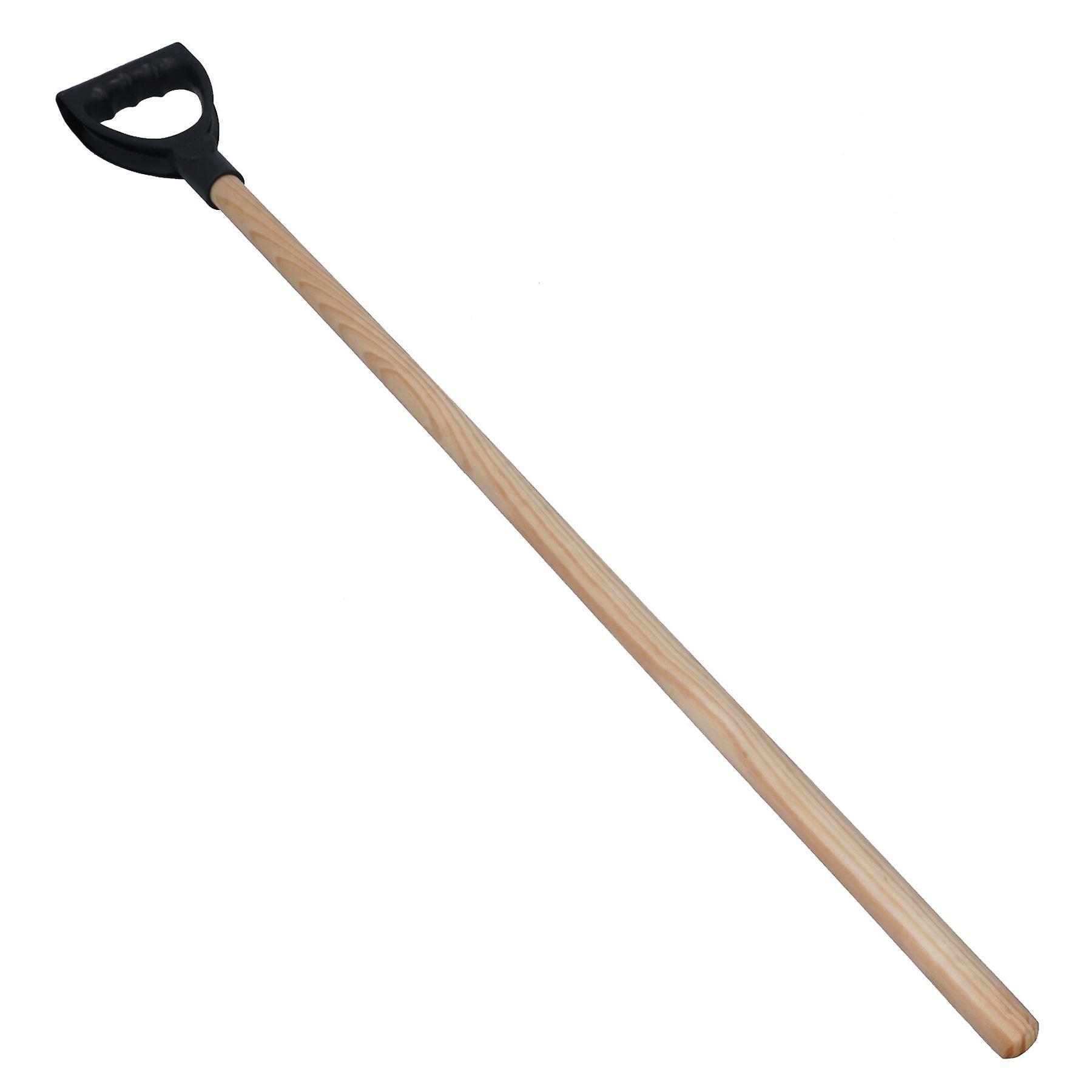 Wooden Shaft Replacement D Handle For Shovels Brushes Scoops 1.04m x 2.5cm 1pc
