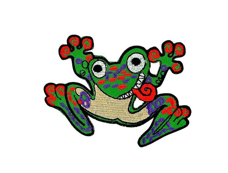 Patch Ecusson Brode Flag Backpack Frog Frog Thermocollant