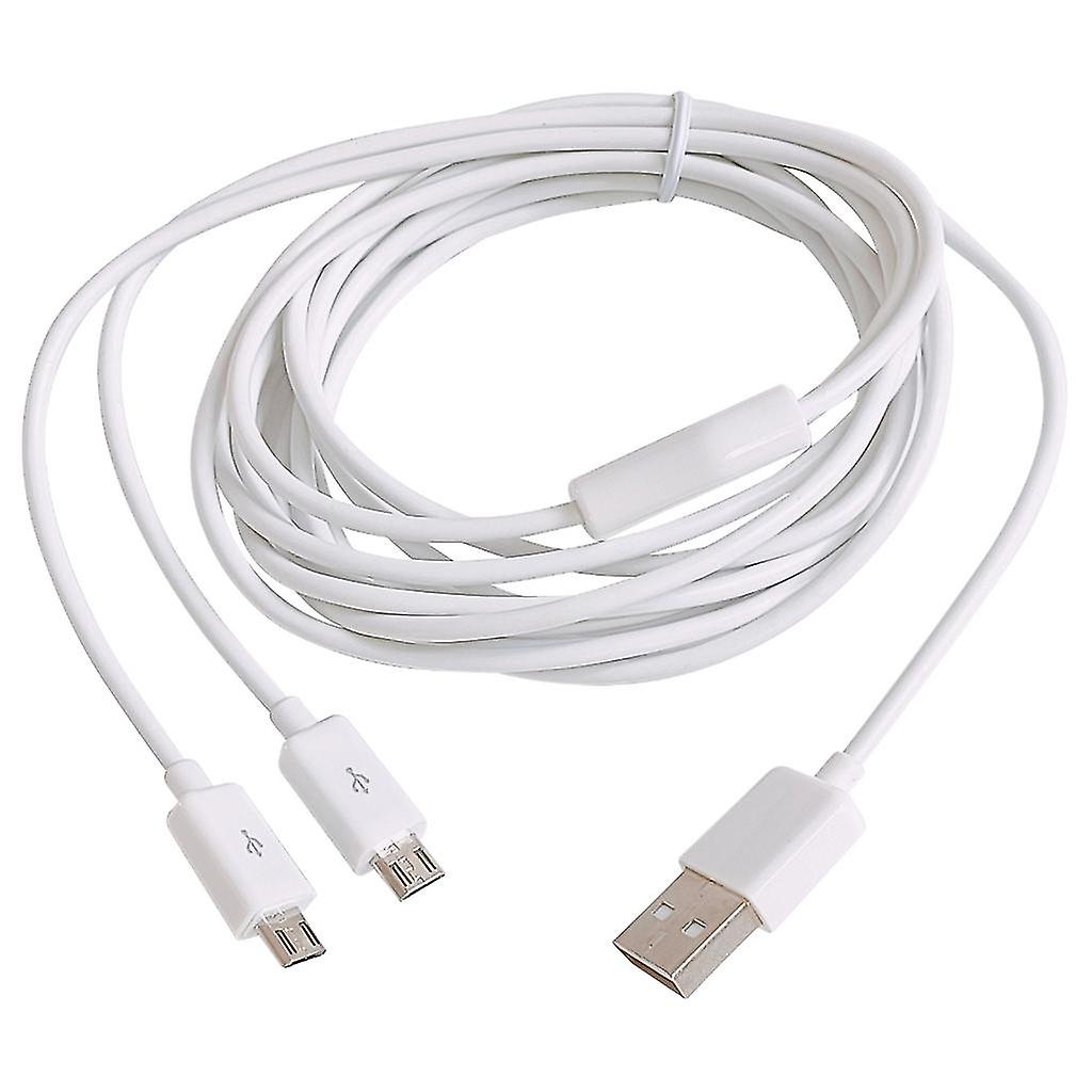 2-in-1 Usb To Micro Usb Cable Data Line High Speed Transfer Charge Cable