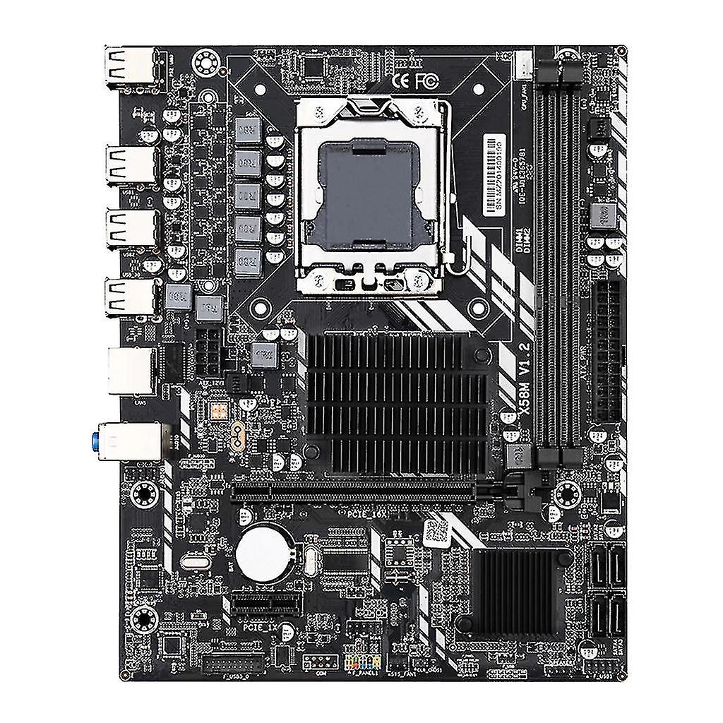X58m 2.0 Motherboard Ddr3 Lga 1366 Cpu Pci-e 16x Graphics Card Slot For Reg Ecc