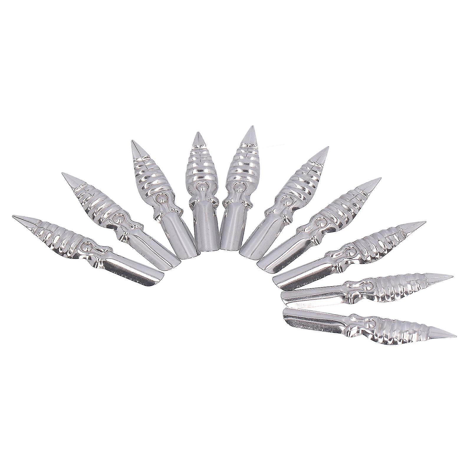 10Pcs Calligraphy Nib Comfortable Writing Good Performance Light Weight Art Tools