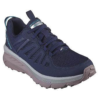 Skechers Damen Switch Back Cascades Low Top Sneaker mit Schnürung aus Memory-Schaum